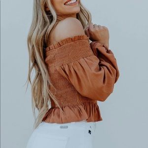 Pebby Forevee Off the Shoulder Blouse